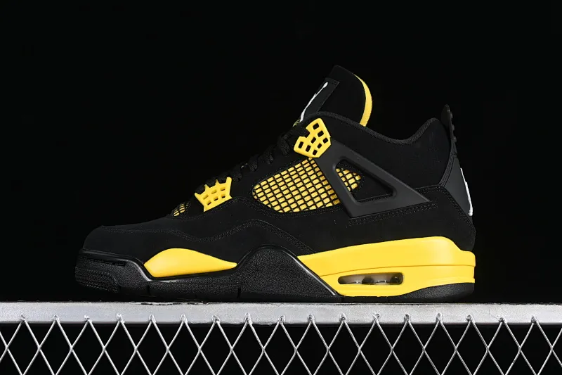 All categories Air Jordan Jordan series basketball shoes Air Jordan 4 foreign trade version Air Jordan 4 "Thunder" AJ4 Joe 4 Thunder replica basketball shoes DH6927-017